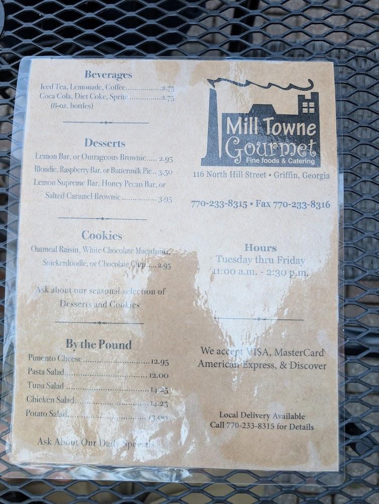 Mill Towne Gourmet Menu image 3